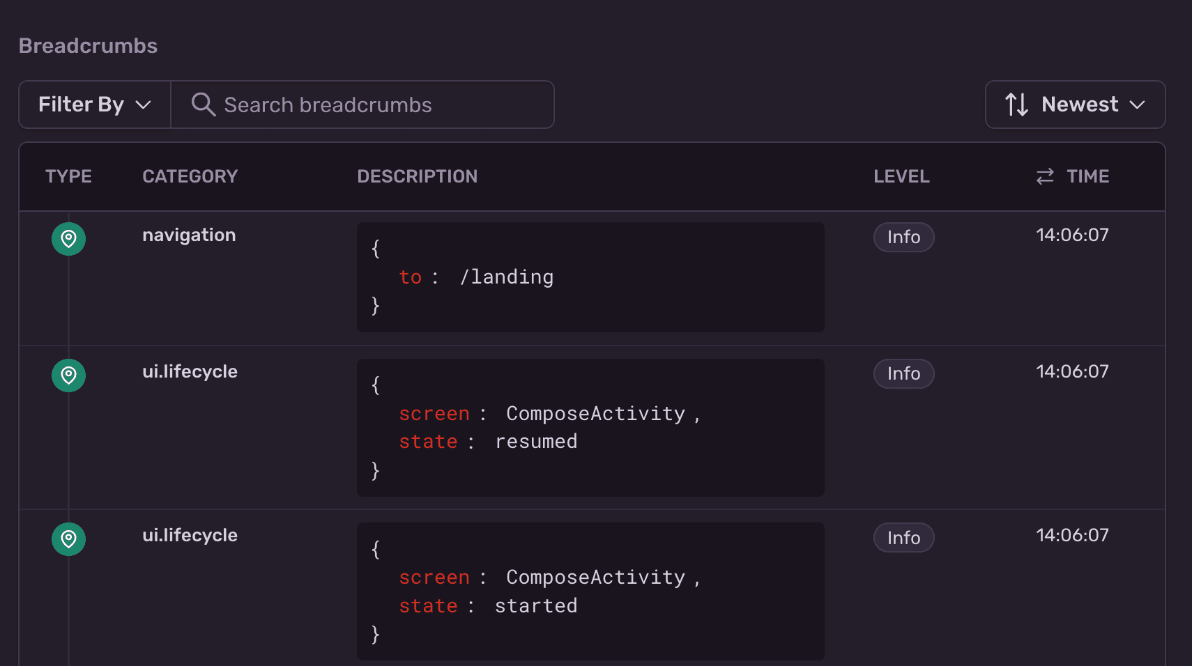 Jetpack Compose Navigation Breadcrumbs